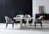 Luxury Restoration Marble Restaurant Home Room Furniture Sets Coffee LED Dining Table