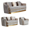 Hot Sales Wholesale Modern Living Room Fabric Leather Cover L Shape 3 Seater Sofa Set
