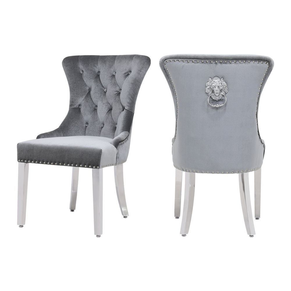 Gold Stainless Steel Banquet Dining Chair Sets for Wedding Events