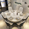 Modern Italian Design Luxury Marble Dining Table Home Furniture Marble Top Metal Leg Dining Table