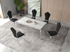 actory Customized Extension Modern Luxury Furniture Manufacturer Factory Modern 6 8 Seater Chairs Sintered Stone Mable Top Dining Table Set for Home