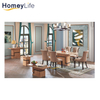 Luxury Modern Marble Restaurant Room Sets Coffee LED Home Furniture Dining Table