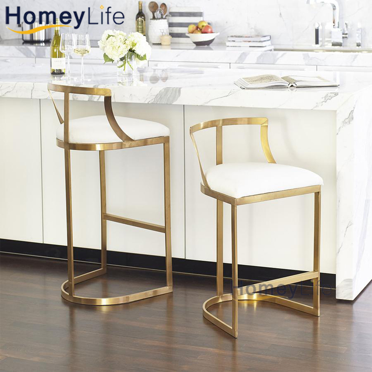 Bar Furniture Metal Aluminum Frame Modern High Outdoor Chair Stools