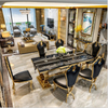 Good Quality Golden Metal Coffee Table for Cheap Simple Round Marble Top Coffee Tables