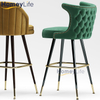 Indoor Velvet Bar Stools Tall Bar Chairs Upholstered Counter Stools