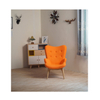 Luxury Relax Leather Leisure Accent Chair Living Room Furniture Metal Leg Leisure Modern Design Fabric Armchair Bedroom Accent Chairs for Hotel Lobby Furniture