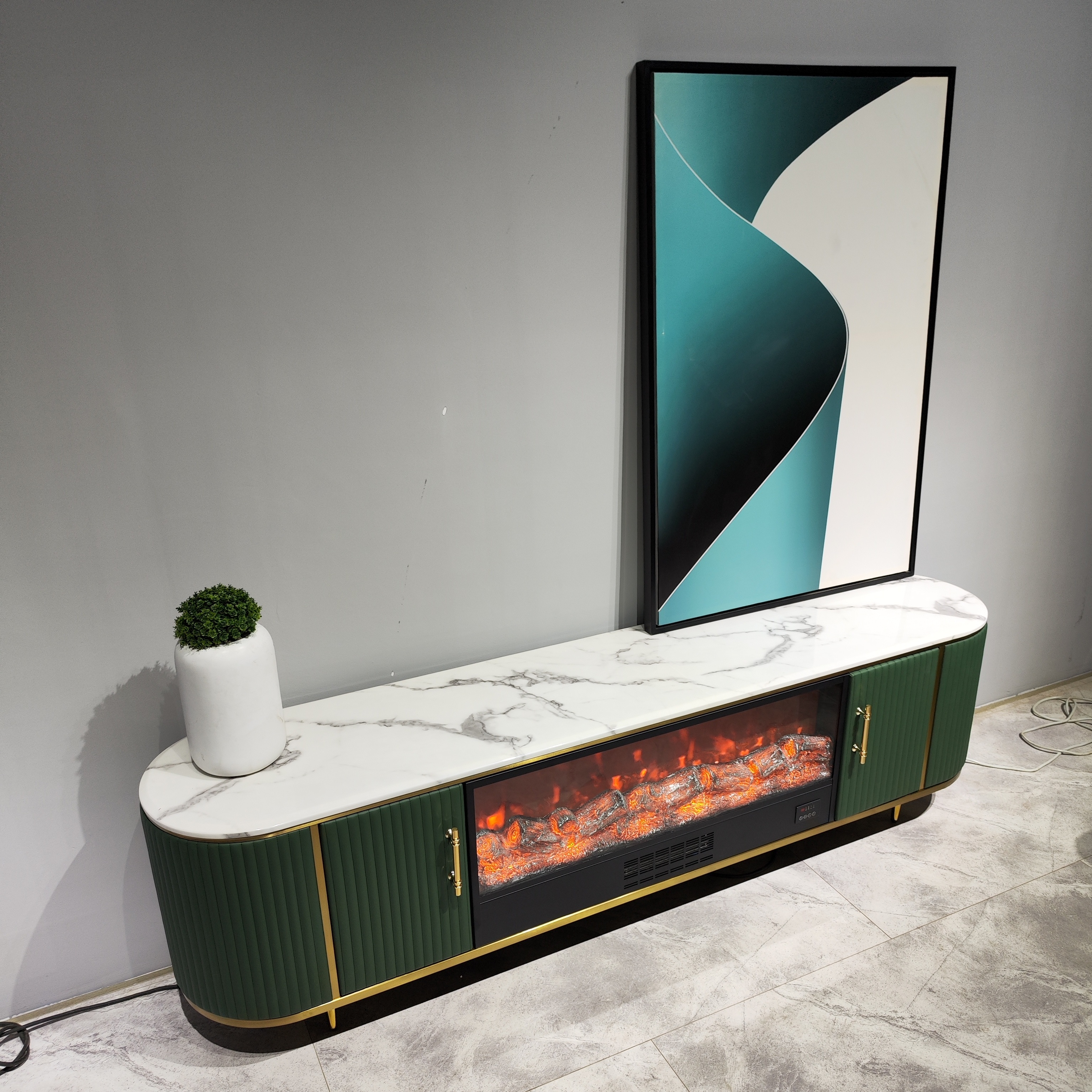 Home Furniture Natural Marble TV Stand