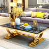Good Quality Golden Metal Coffee Table for Cheap Simple Round Marble Top Coffee Tables