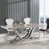 Home Furniture Dining Room Table Sets with Silver Stainless Steel