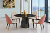 Customization Luxury European Style Classic 6 Chairs White Marble Dining Table Set