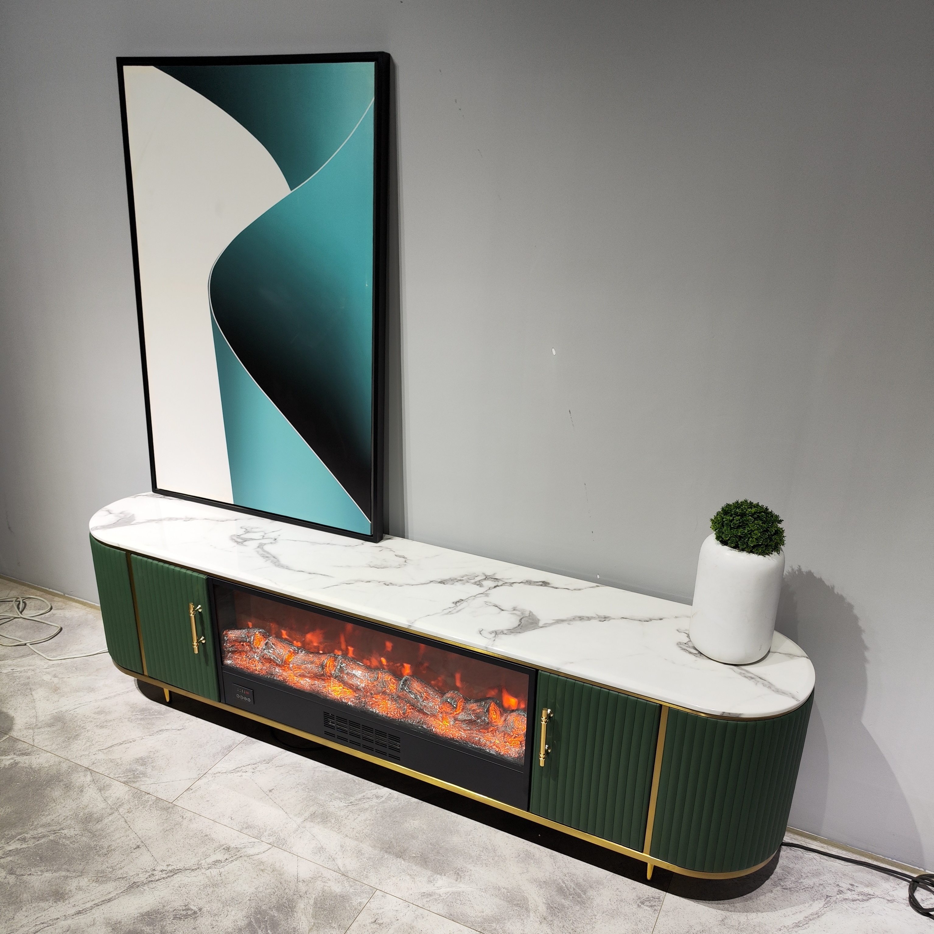 Home Furniture Natural Marble TV Stand