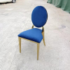 Velvet Single Sofa Tub Chair Gold Stainless Steel Hotel Office Design Honeycomb Blue Home Furniture Fabric Dining Room Furniture