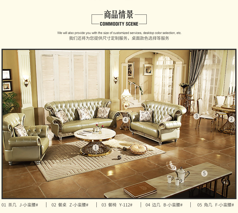 Modern Simple Decorative Living Room Home Furniture Set Nesting Marble Tea Table Top Round Base Side Coffee Table
