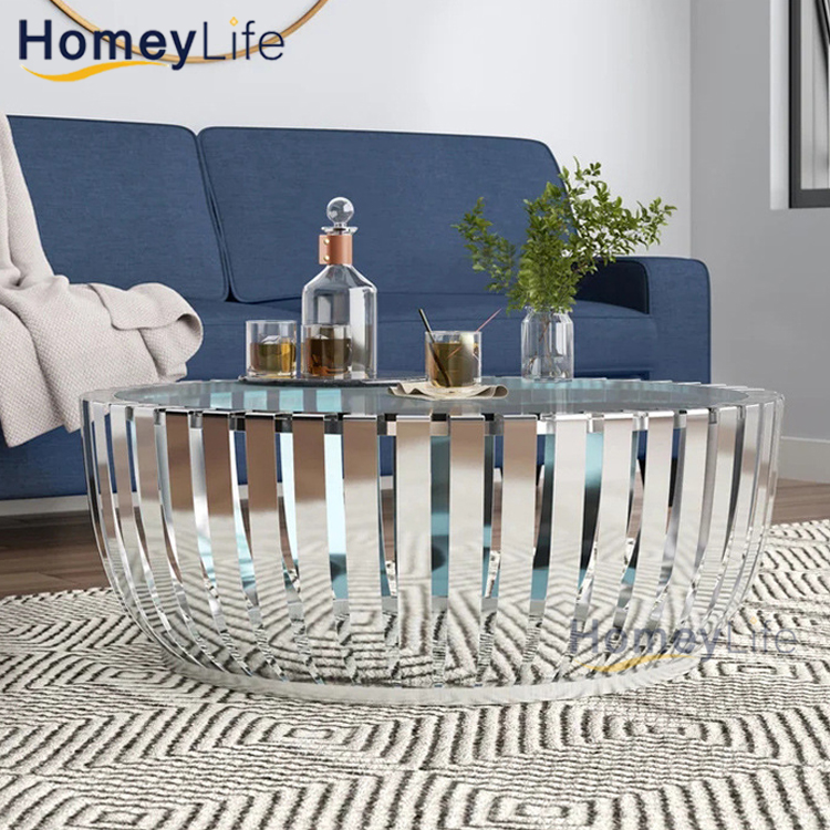 Home Furniture Round Marble Coffee Table