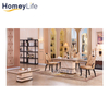 Luxury Modern Marble Restaurant Room Sets Coffee LED Home Furniture Dining Table