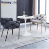 Nordic Style Modern Outdoor Banquet Furniture Velvet Armrest Home Lounge Restaurant Dining Chair for Living Room