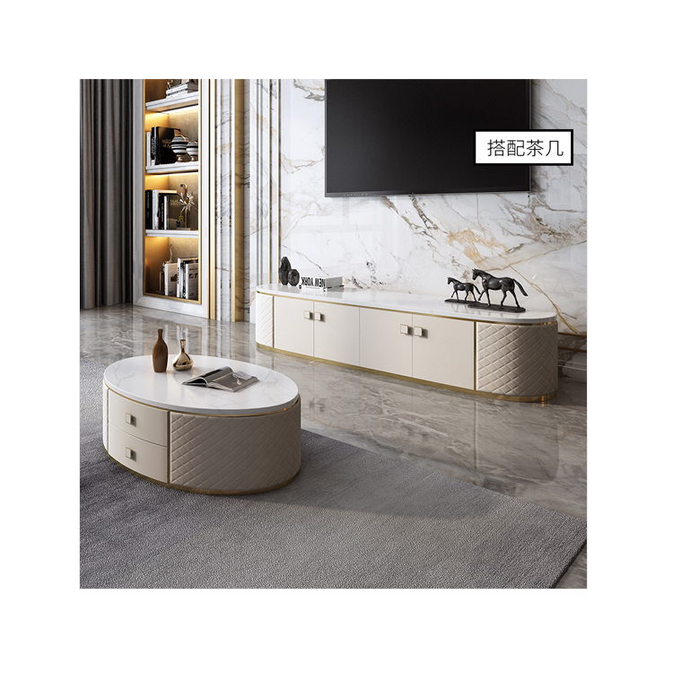 Home Furniture Natural Marble TV Stand