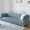 Hot Sales Wholesale Modern Living Room Fabric Leather Cover L Shape 3 Seater Sofa Set