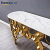 Customizable Luxury Stone Coffee Table Living Room Marble Furniture Console Travertine Dining Table Marble Dining Table