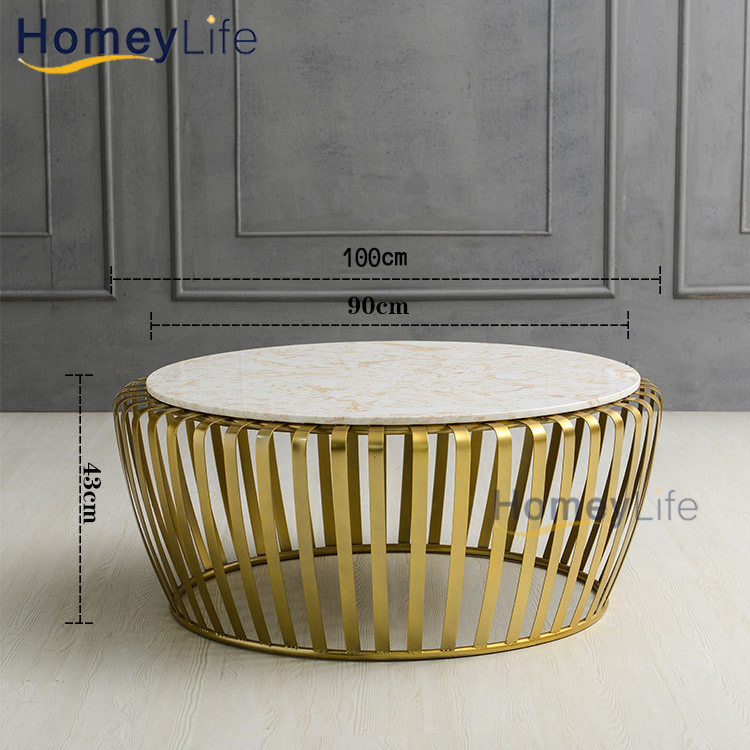 Home Furniture Round Marble Coffee Table