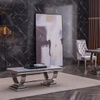 Good Quality Golden Metal Coffee Table for Cheap Simple Round Marble Top Coffee Tables