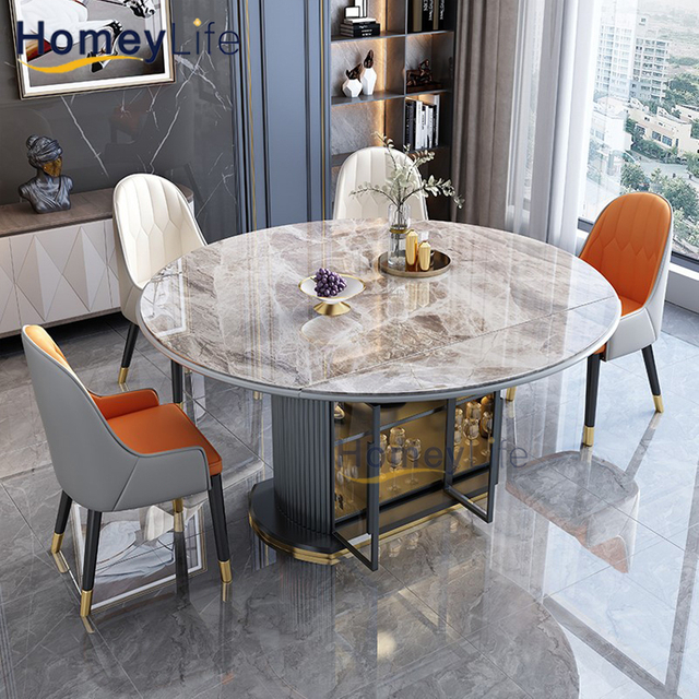 Ceramic Restaurant Extendable Dining Table