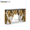 Customizable Luxury Stone Coffee Table Living Room Marble Furniture Console Travertine Dining Table Marble Dining Table