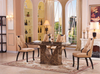 Modern Round Oval Square Tempered Glass Marble Top Table Set Wedding Chair Furniture Household Ball 10248 Seat People Stainless Steel Dining Table