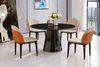 Customization Luxury European Style Classic 6 Chairs White Marble Dining Table Set