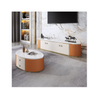 Hot Sales Furniture Modern Metal TV Stand with Marble Top