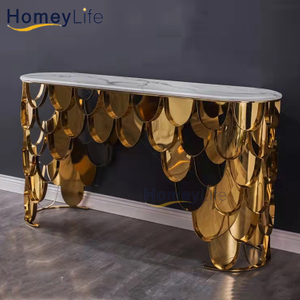 Customizable Luxury Stone Coffee Table Living Room Marble Furniture Console Travertine Dining Table Marble Dining Table