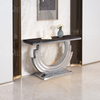 Stylish Metal Base Marble Top Hotel Console Table for Lobby And Bedroom Living Room Use