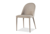 Wholesale High Back Stainless Steel Metal Frame PU Velvet Dining Chairs