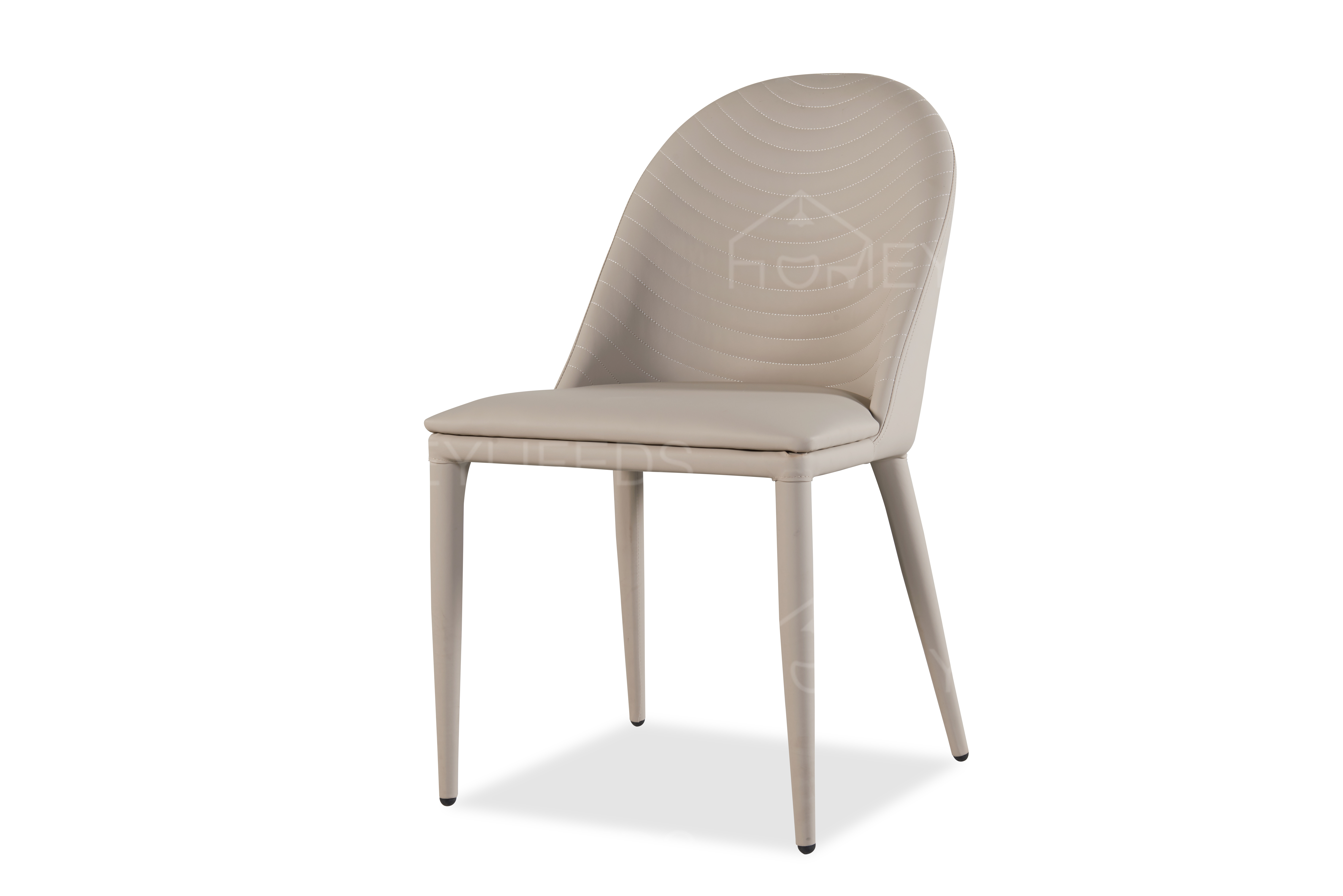 Wholesale High Back Stainless Steel Metal Frame PU Velvet Dining Chairs