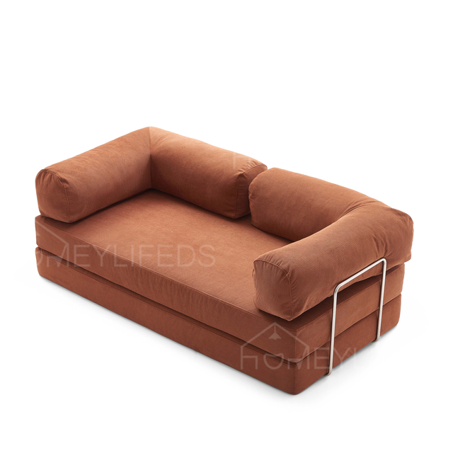 Vacuum Compressed Straight Fabric Modular Sofa Set Compact And Minimalist Tofu Block Sofa for Small Spaces