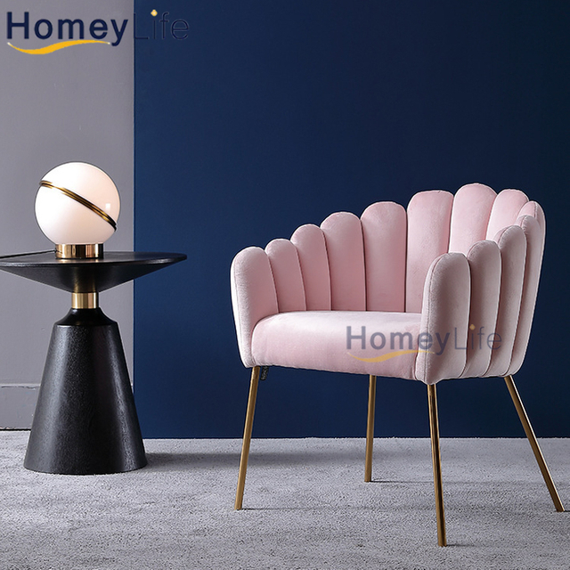 Wholesale Black Metal Base Modern White Fabric Dining Chair for Dining Room