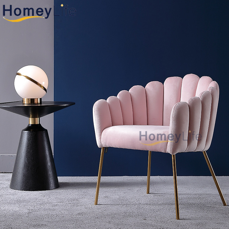 Velvet Upholster Dining Chair For Hotel 