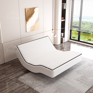 Storage Bed with Light Leather Modern Drawer Queen king Size Frame with Under Wedding Bed Intelligent Design Secret Safe Storage