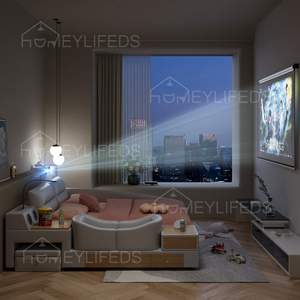 Modern Queen Double Massage Bed Multifunctional Home Furniture Bedroom Set Luxury King Size Leather Smart Bed