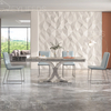 Morden Design Luxury Restaurant Square Marble Top 6 Dining Chairs Home Dining Room Furniture Set Dining Tables