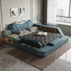 Factory Direct Price Wholesale Luxury Multifunctional Bedroom Furniture Tatami Modern Smart Bed with Storage Massage Leather Bed