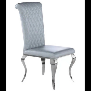 Home Furniture Metal Steel Velvet Ding Chair With Gold Leg