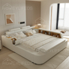 Modern Bedroom Storage Leather King Size Bed Multifunction Massage Tatami Bed Smart Bed With USB Charge And Speaker