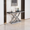 Stylish Metal Base Marble Top Hotel Console Table for Lobby And Bedroom Living Room Use