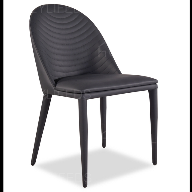 Luxury Modern Hotel Restaurant Dining Room Fabric Velvet Upholstered Dining Chair with Metal Legs