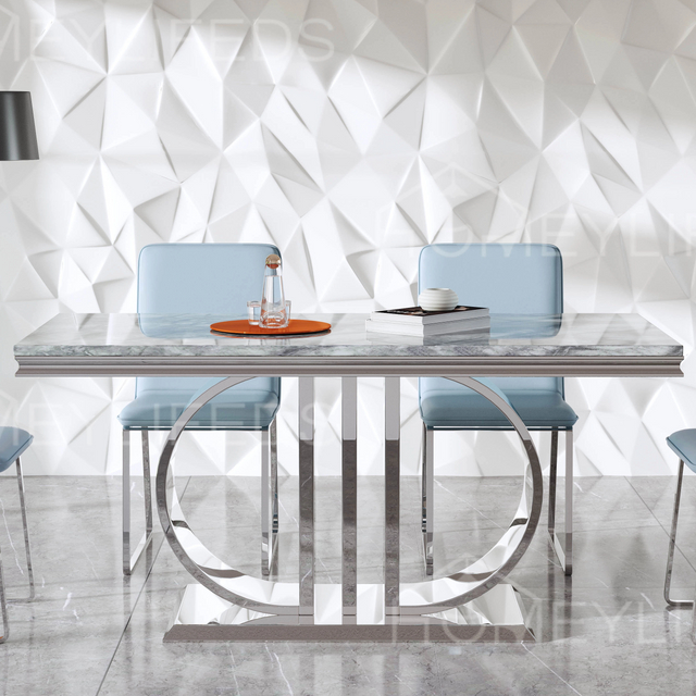 Elegant Luxury Quality Dining Room Furniture Set Modern Restaurant Kitchen Dining Tables with Chair