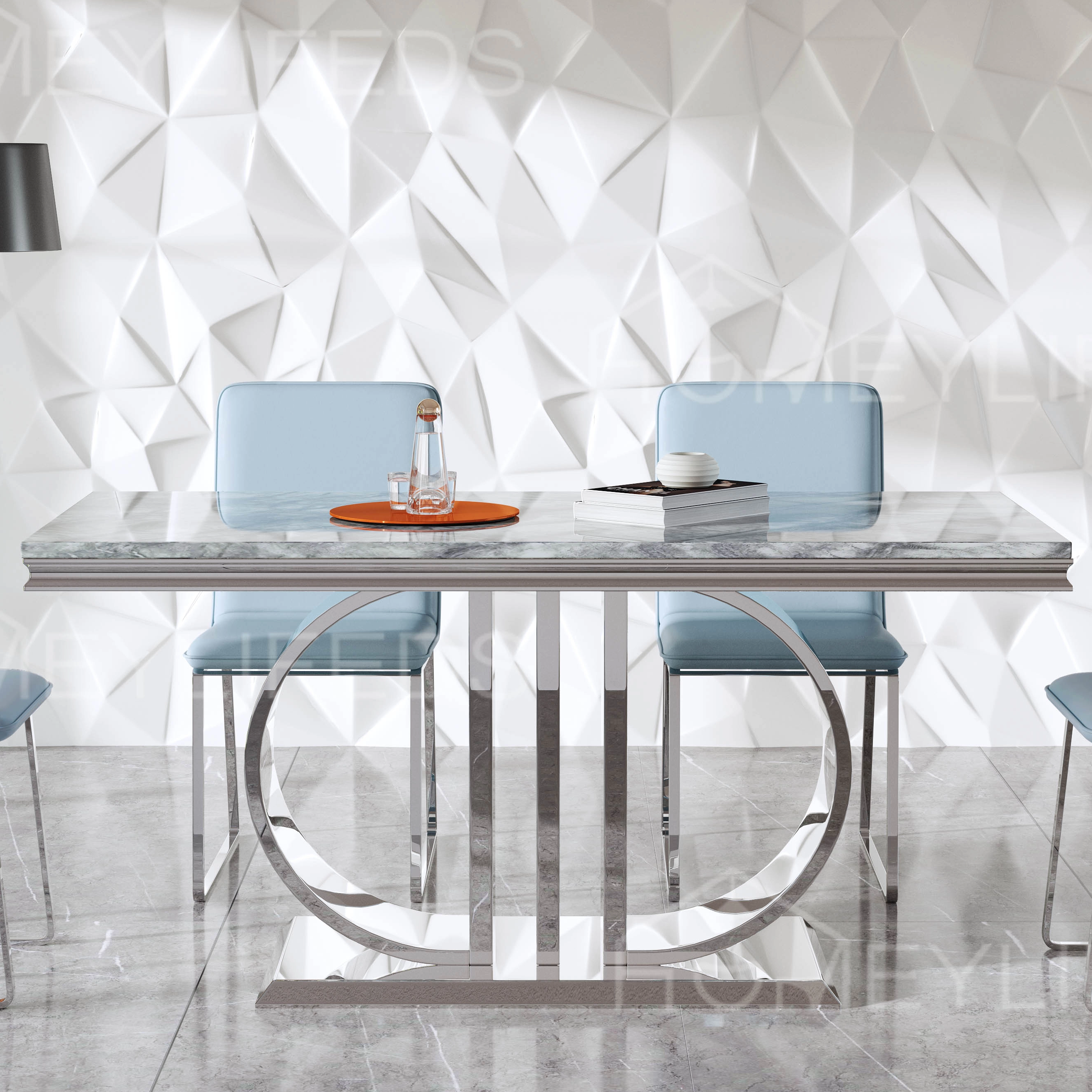 Elegant Luxury Quality Dining Room Furniture Set Modern Restaurant Kitchen Dining Tables with Chair