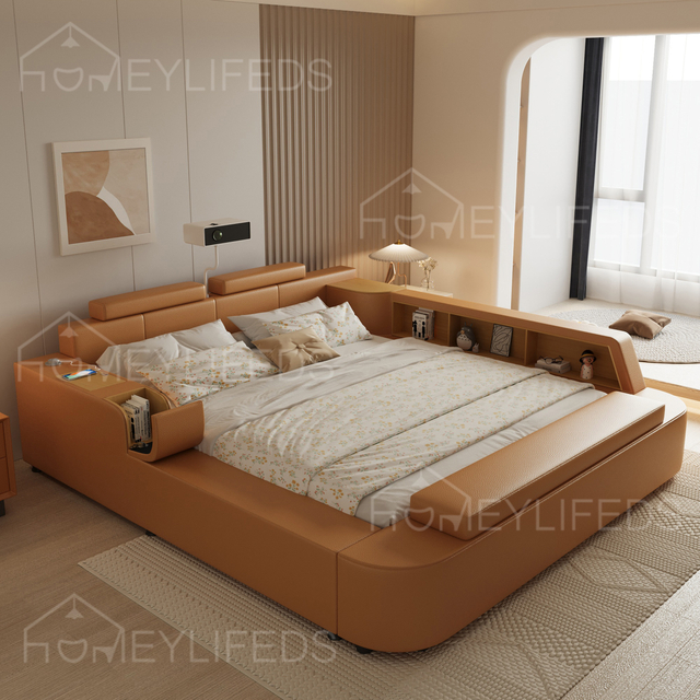 Latest Modern Design Smart Beds Multifunctional Storage Massage Bed