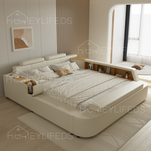 Bedroom Furniture Modern Double Luxury Style Home Hotel Bed 