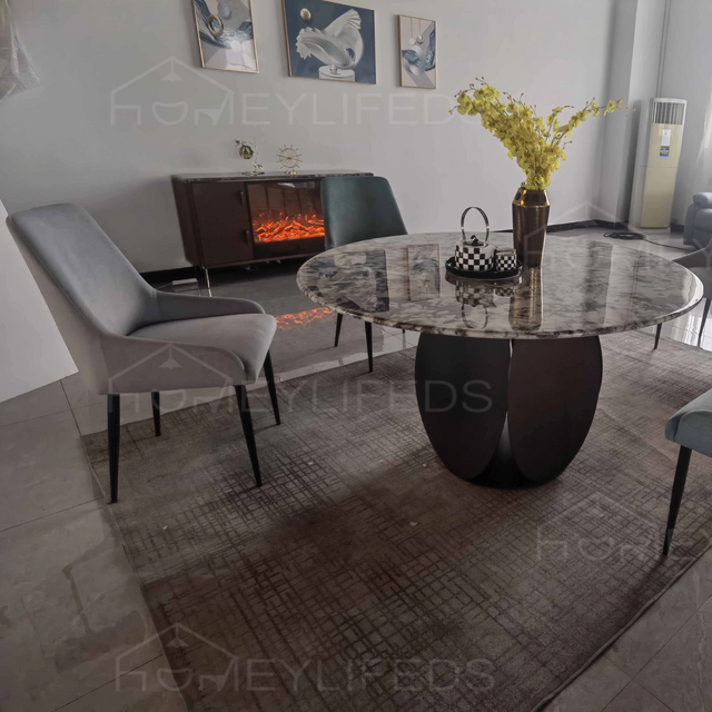 Furniture Manufacturer Luxury Dining Table With Chair Set Marble Modern Dinning Table Set 6 8 Seat for Dining Home